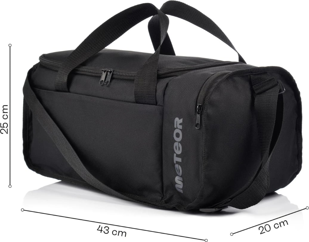 Çantë sportive unisex Meteor, e zezë