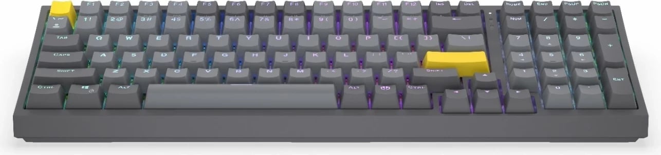 Tastierë mekanike Endorfy Celeris 1800, RGB, wireless, 96%, gri