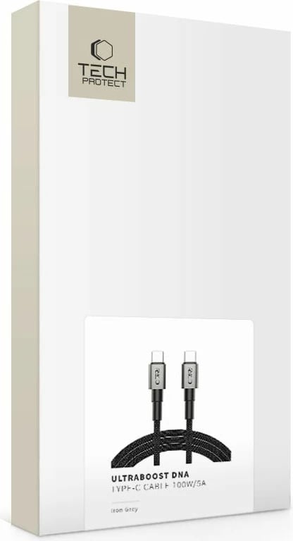 Kabllo USB-C Tech-Protect UltraBoost DNA 200cm, Gri