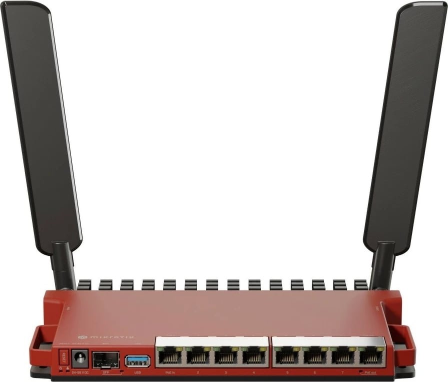 Router MikroTik L009UiGS-2HaxD-IN, Wi-Fi 6, 2 antena, i kuq