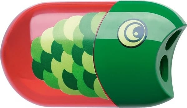 Mprehëse lapsash Faber-Castell 183525, manuale, me gomë, gjelbër/kuqe