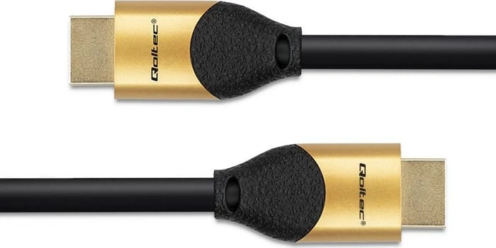 Kabllo HDMI Qoltec 50356, Ultra High Speed 2.1, 3m, 8K, e zezë