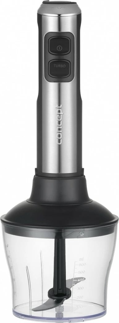 Blender dore Concept TM5500, 1500 W, set aksesorësh, Inox/zi