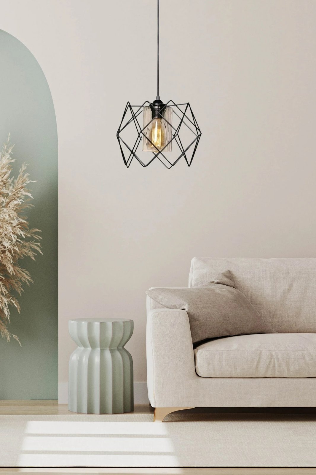 Llambë tavani Opviq, LB030, metal, ngjyrë e zezë