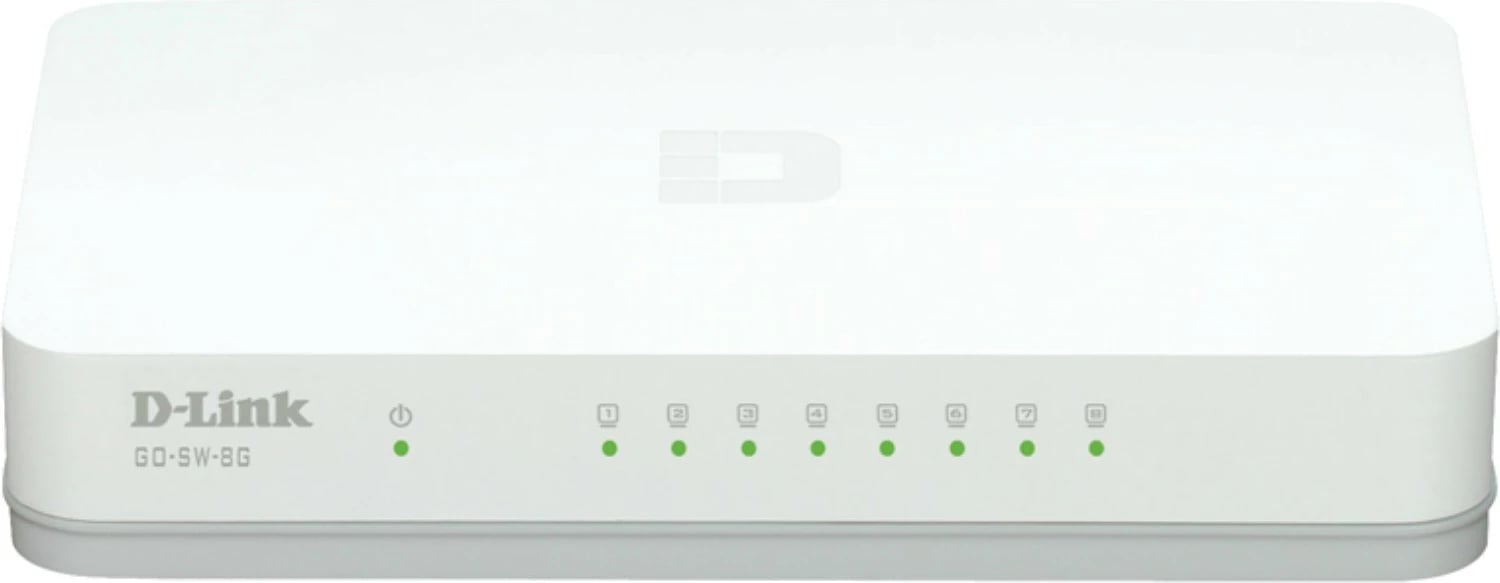 Switch D-Link GO-SW-8G/E, 8 porta, Gigabit Ethernet, i bardhë