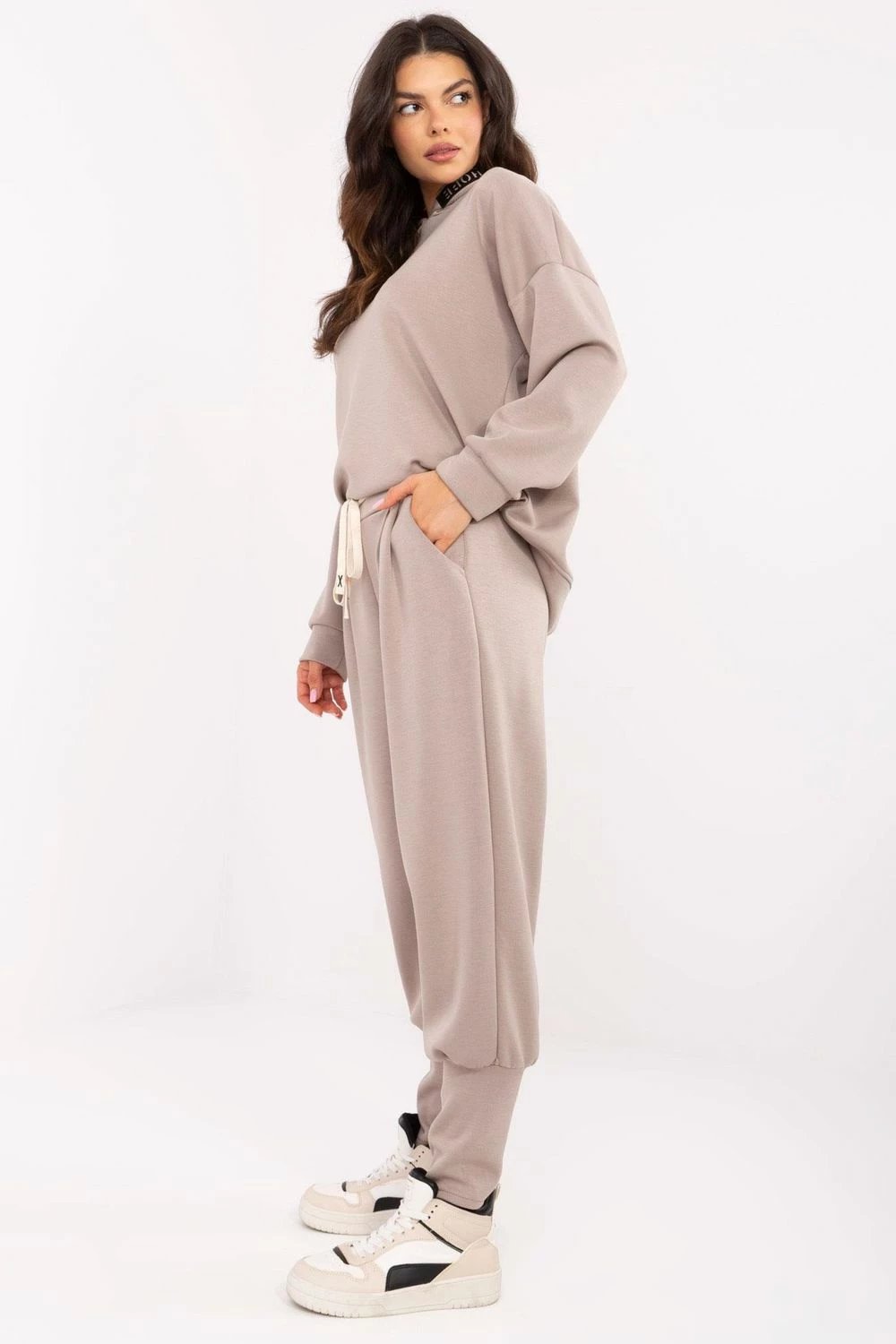 Pantallona sportive femra Italy Moda 207021, beige