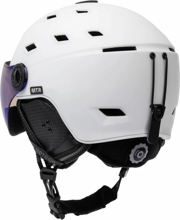 Helmetë për ski Meteor, të bardhë