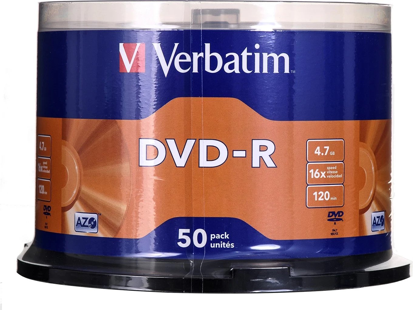 DVD-R Verbatim 4.7GB 16X, 50 copë