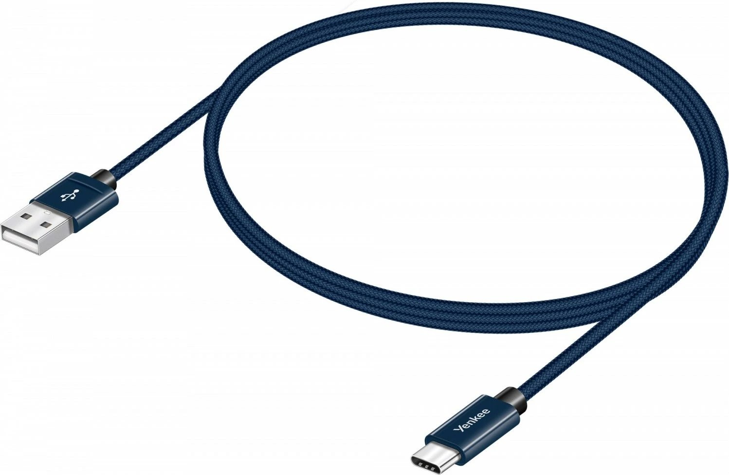 Kabllo USB Type-A në USB Type-C YENKEE YCU 302BE, 1m, Blu e errët