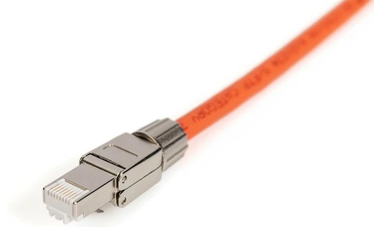 Plug modular RJ45 Digitus DN-93634, Cat.6A, shielded, toolless, metal, 50mm