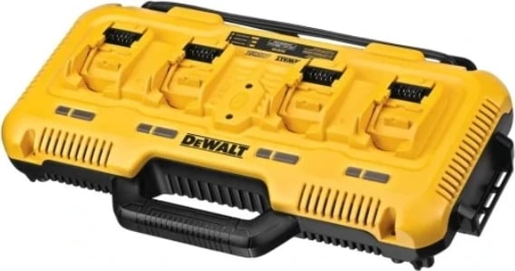 Ngarkues DeWalt DCB104 me 4 Porta XR 8A, ngjyrë e verdhë