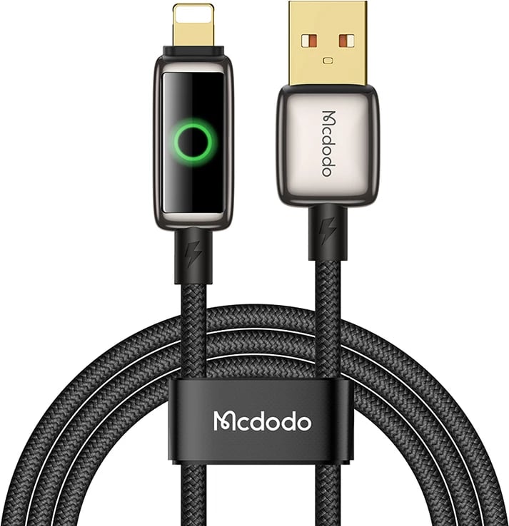 Kabllo Mcdodo CA-6590 USB-A në Lightning, 1.2m, e zezë