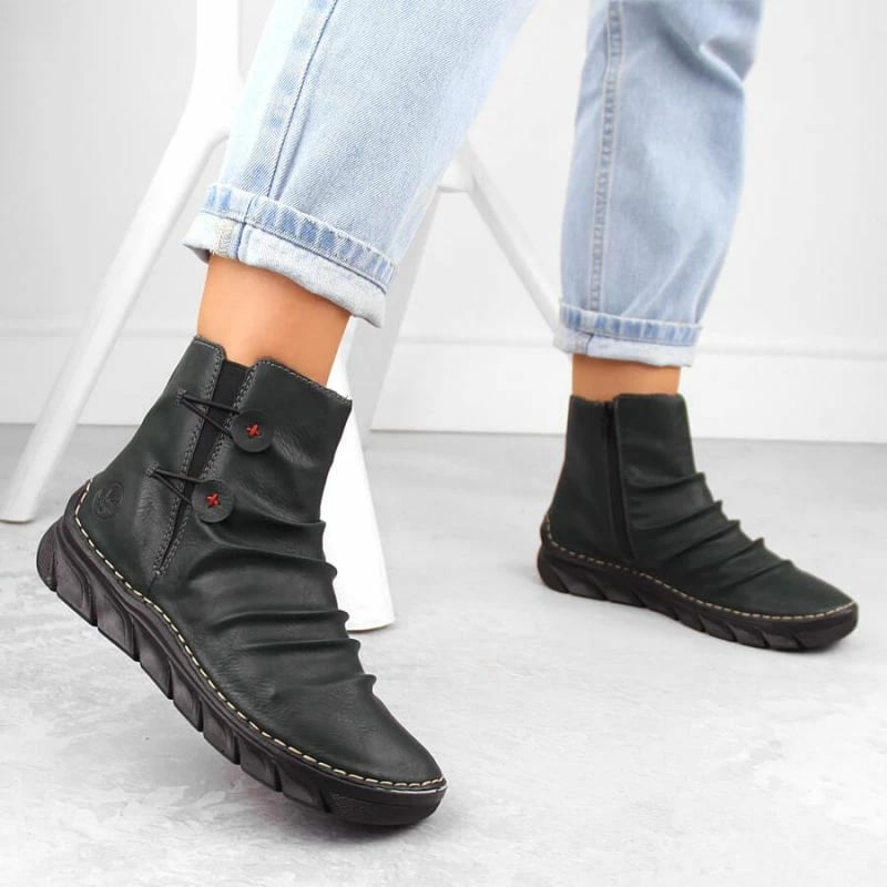 Çizme për femra Rieker, të gjelbra