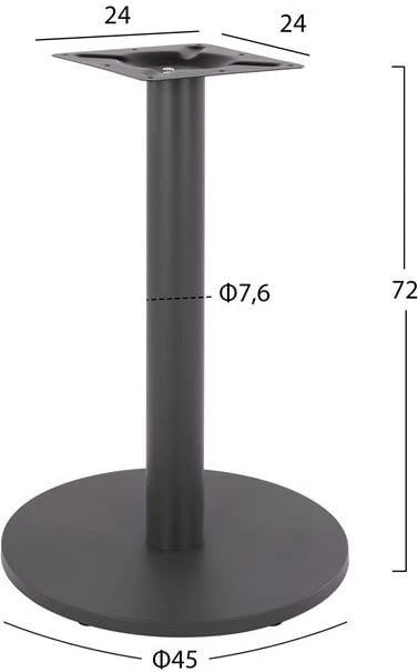 Bazë metalike gri '45x72 me rregullues FH419.20