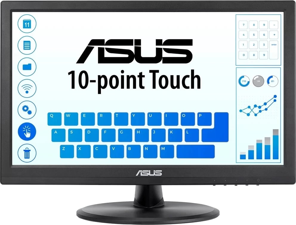 Monitor Prekës ASUS VT168HR, 15.6 inç, LED, i Zi