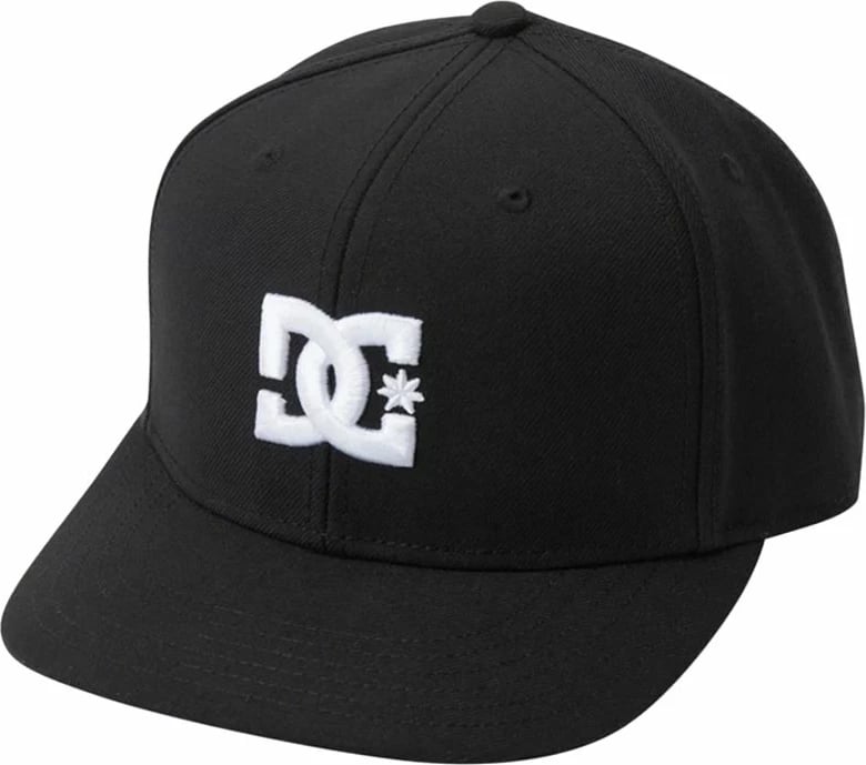 Kapelë snapback DC për meshkuj, e zezë