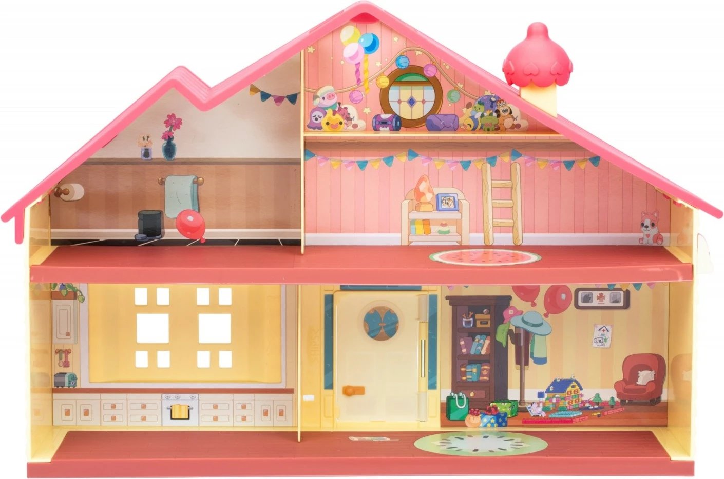Set lodrash Bluey Family House Celebration, Tm Toys, BLU17669, plastikë, për fëmijë, shumëngjyrësh
