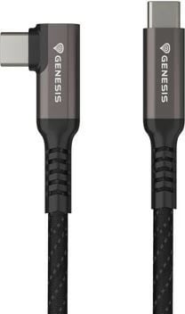 Kabllo USB-C Natec Genesis NVC-2218, 3.2 Gen 2, 3m, 10Gb/s, PD 60W, E zezë/Gri