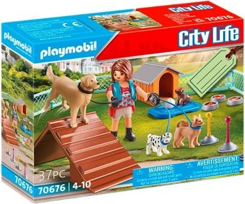Set lodrash Playmobil City Life 70676 Dog Trainer, 37 pjesë