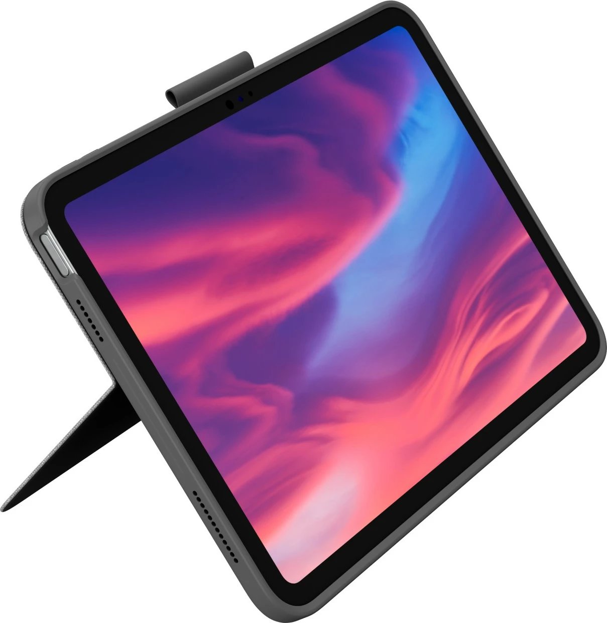 Mbështjellës me tastierë Logitech Combo Touch për iPad 10th Gen, AZERTY, Oxford Grey