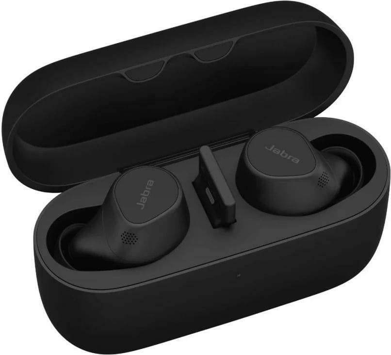 Kufje in-ear Jabra Evolve2 Buds USB-A UC, të zeza, me kuti karikimi dhe 3 palë jastëkë