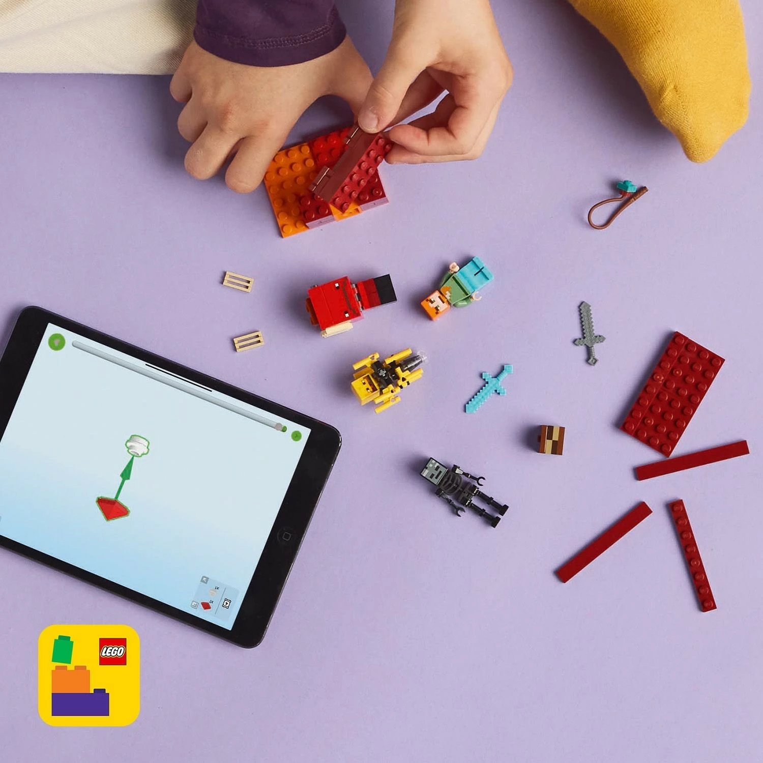 Set ndërtimi LEGO Minecraft 21266, 99 pjesë, shumëngjyrësh