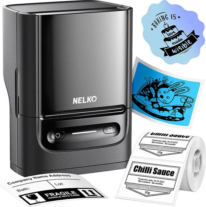 Printer etiketa termik Nelko PM220, Bluetooth, 1200 mAh, i zi