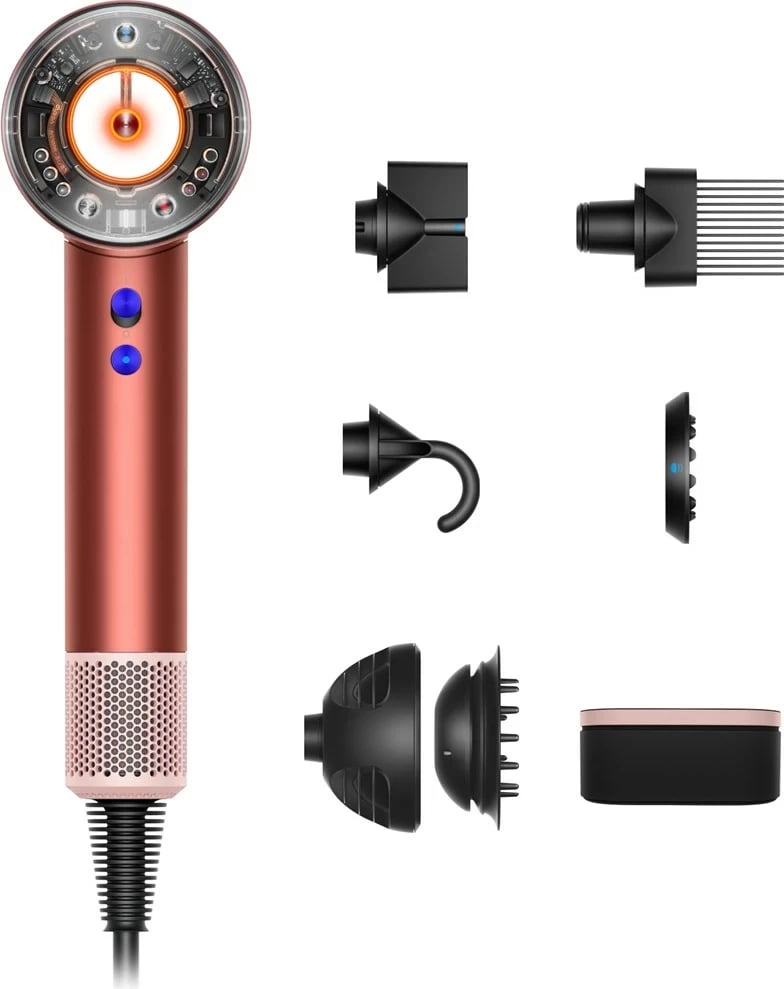 Tharëse flokësh Dyson Supersonic Nural HD16, 1600 W, Rozë