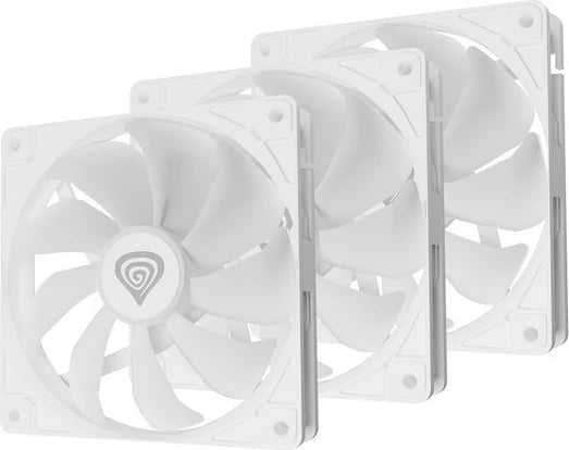 Set ventilatorë Natec Genesis OXAL 120 ARGB, 3 copë, 120 mm, i bardhë
