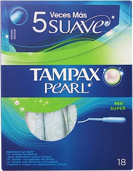 Tampona për femra Tampax Pearl Super, 18 copë