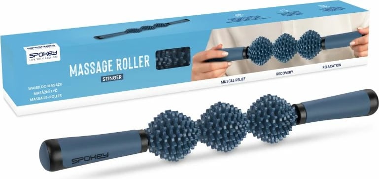 Roller masazhi Spokey, për meshkuj dhe femra, blu