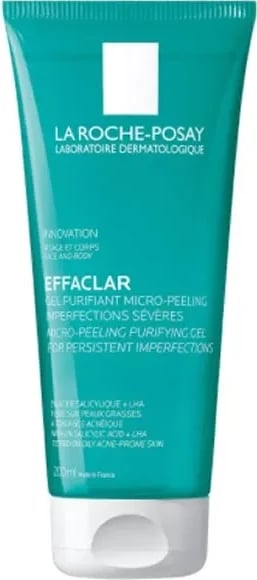 Xhel pastrues për fytyrë dhe trup La Roche-Posay Effaclar Micro-Peeling, unisex, 200ml
