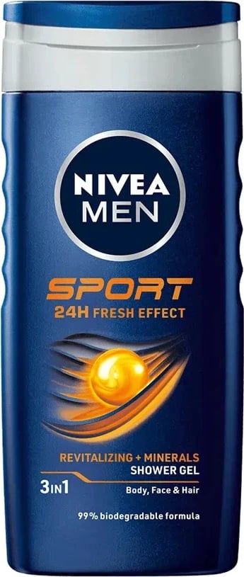 Xhel dushi për meshkuj Nivea Sport 250ml
