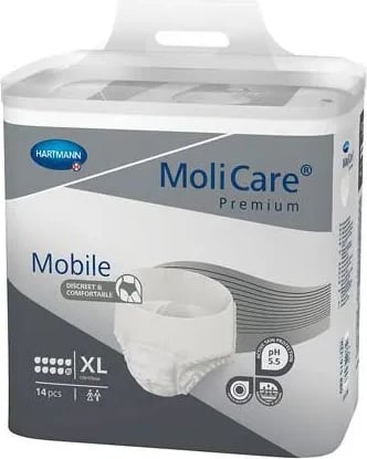 Pelenë për të rritur unisex Hartmann Molicare Premium Mobile XL, 10 copë