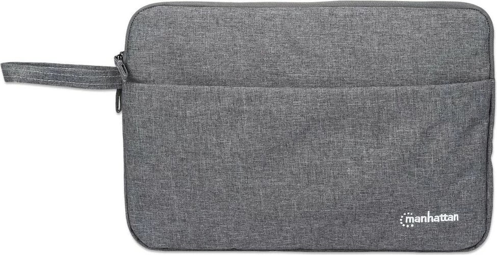 Mbështjellës notebook MANHATTAN Seattle 14.5 inç, poliester, rezistent ndaj ujit, gri