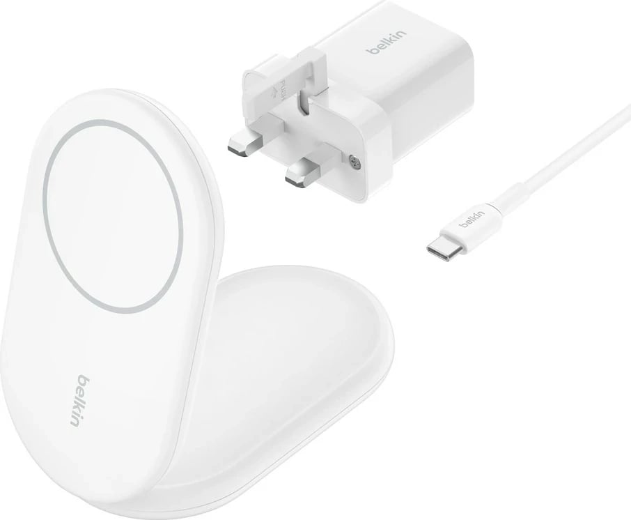 Karikues wireless Belkin BoostCharge për celular, i bardhë