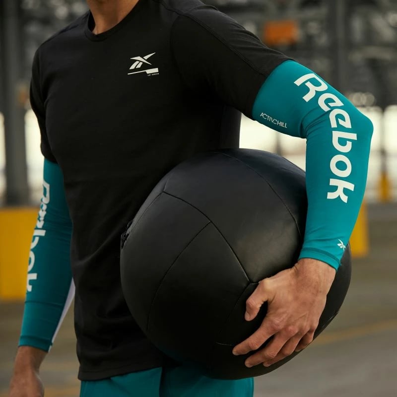 Mëngë kompresimi Reebok Activchill për stërvitje, të bardha dhe blu