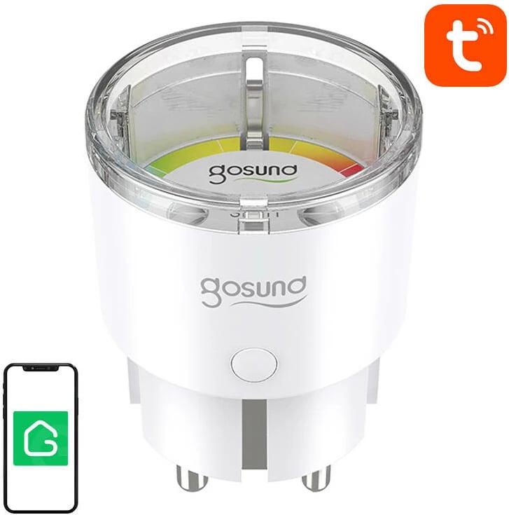 Prizë e mençur Gosund SP111, WiFi, 3680W, 16A, Tuya, e bardhë