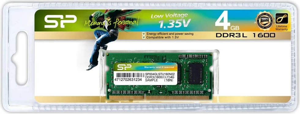RAM memorie Silicon Power, 4GB DDR3L, 1.6 GHz