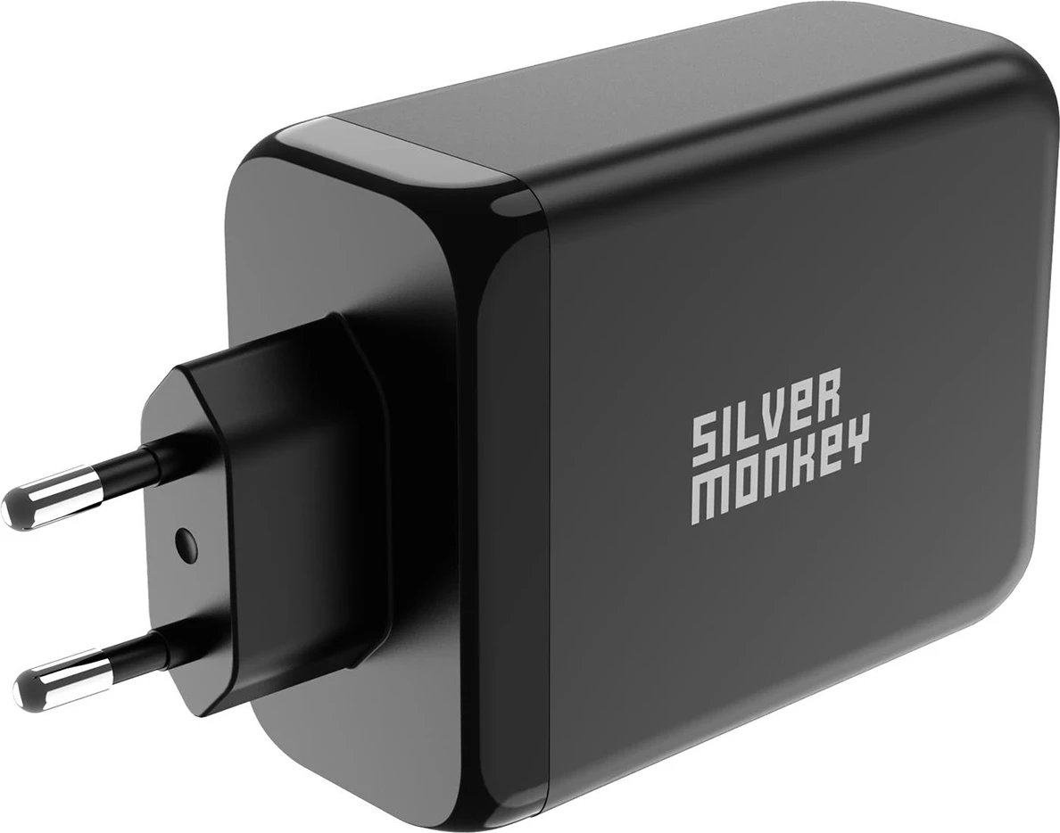 Karikues muri Silver Monkey SMA153, 200W, 3x USB-C PD, 1x USB-A QC 3.0, i zi
