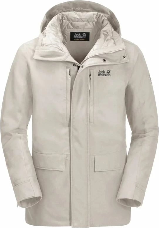 Jakne Jack Wolfskin femra, të bardha