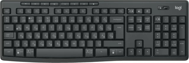 Tastierë me maus Logitech MK370 Combo for Business, wireless, Bluetooth, QWERTZ, grafit