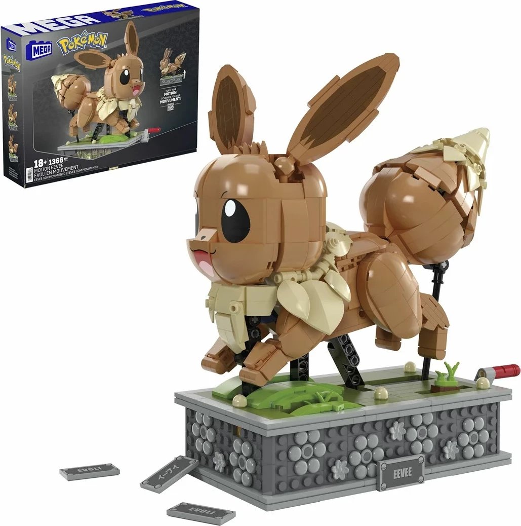 Set ndërtimi MEGA Pokémon Showcase Motion Eevee, Multikolor