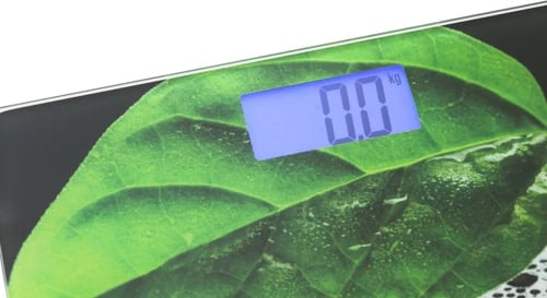 Peshore banjoje digjitale, Adler MS 8149, 150 kg, LCD, platformë qelqi 6 mm, e zezë