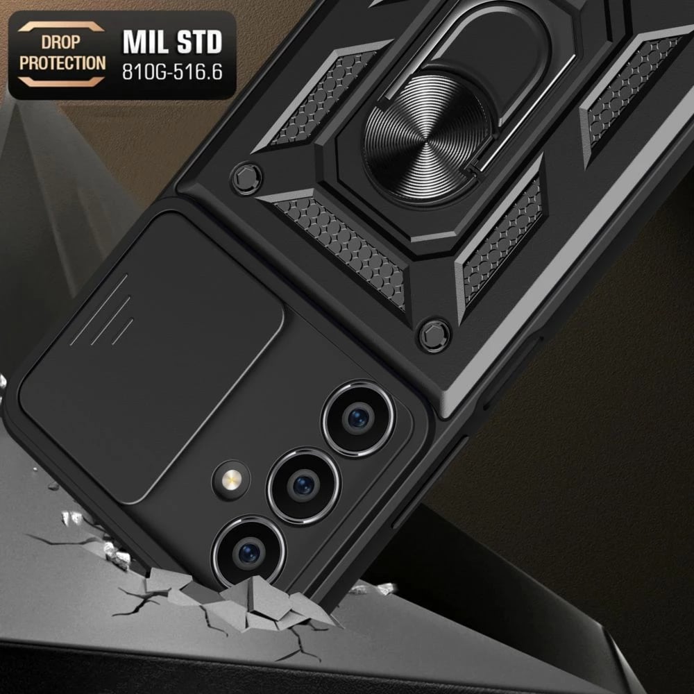 Mbështjellës Tech-Protect CamShield Pro për Samsung Galaxy S23 FE, i zi