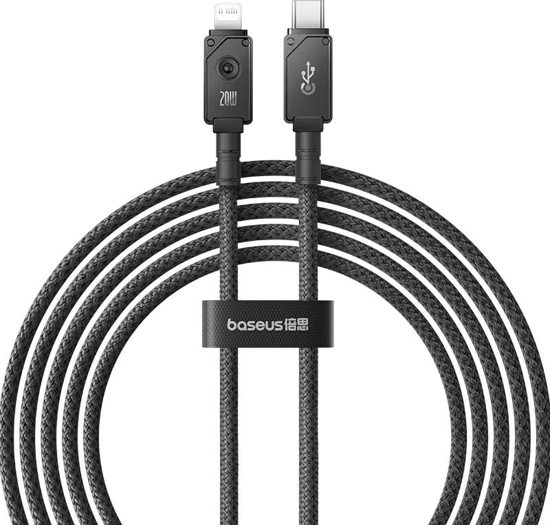 Kabllo USB Baseus Unbreakable, 2 m, 20 W, E zezë