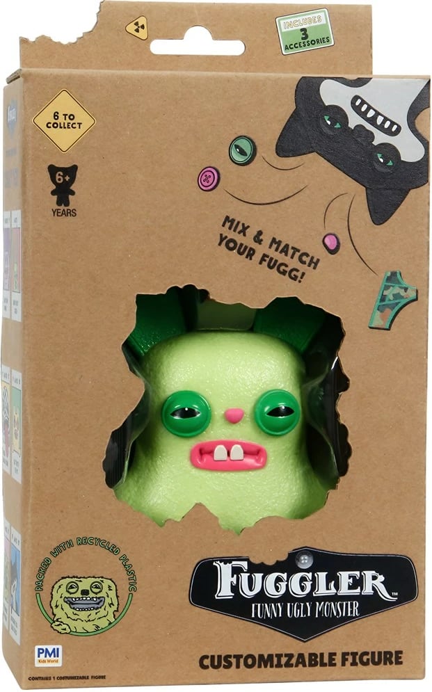 Figurë koleksionuese Fuggler P.M.I. Kids World Rabid Rabbit Green 11.5 cm, personalizueshme