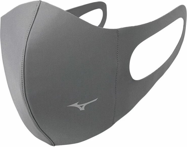 Mbrojtëse për fytyrë Mizuno, SS21, gri/argjendtë