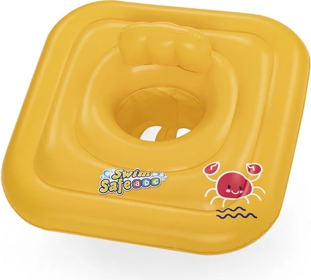 ulëse noti fryrë me mbështetëse, Bestway Swim Safe Step A 76 cm, e verdhë