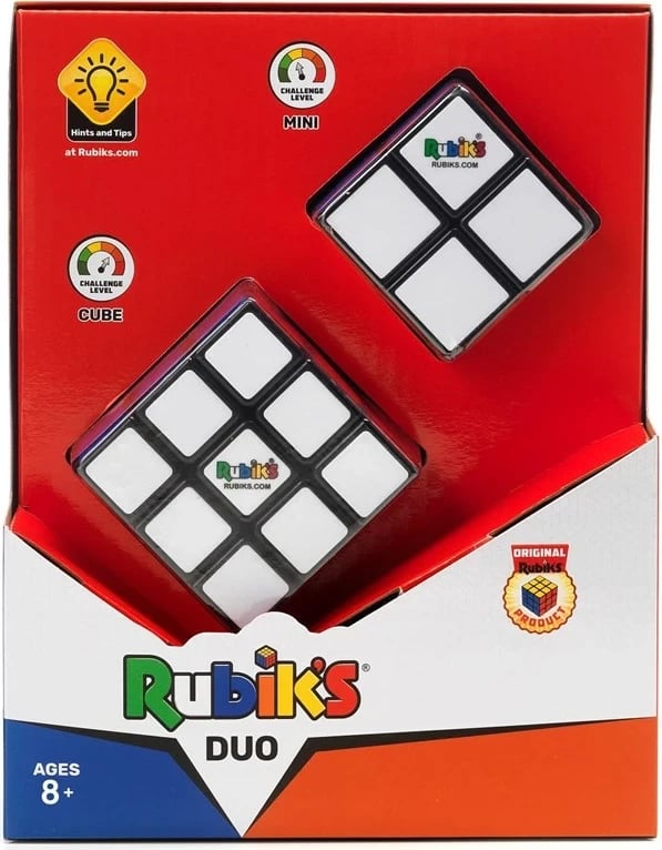 Rubik’s Cube SPIN MASTER Duo Pack, 3x3 dhe Mini 2x2, Multikolor